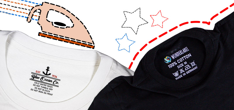 DTF iron on Neck Labels