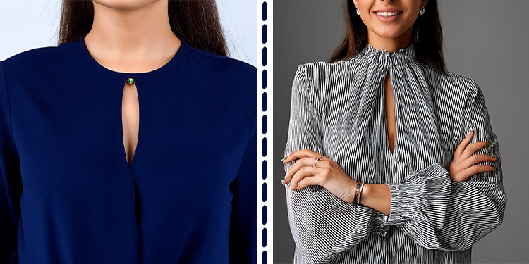 High Necklines Blouse