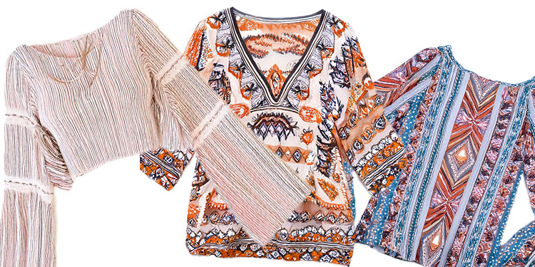 Vintage Boho Blouses