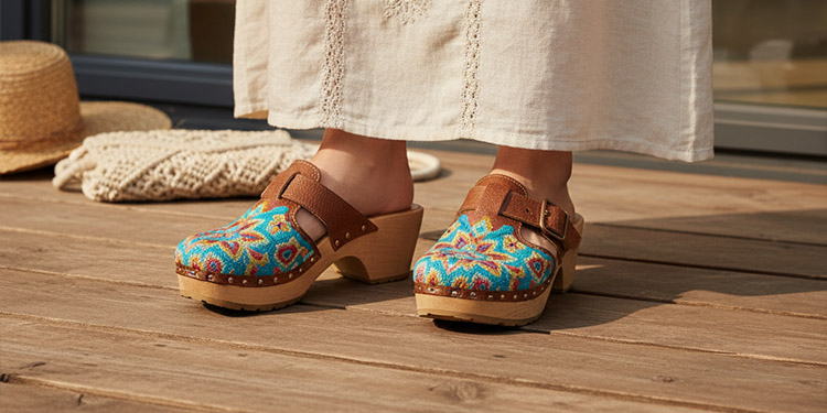 Bunte Clogs