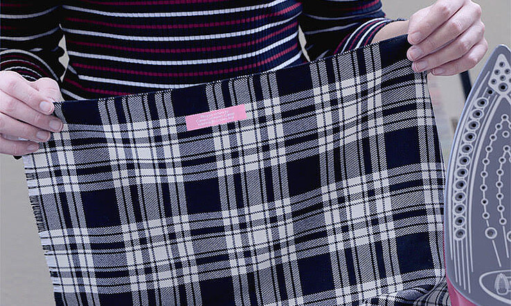 Wo kann man Bügeletiketten anbringen?