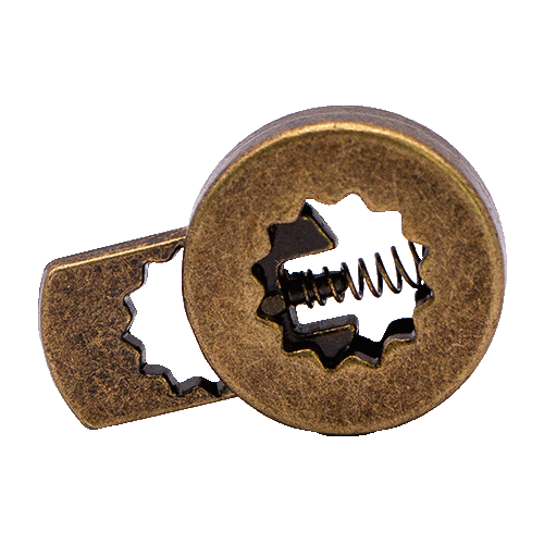 Metall Schiebeverschluss für Festivalbändchen, rund