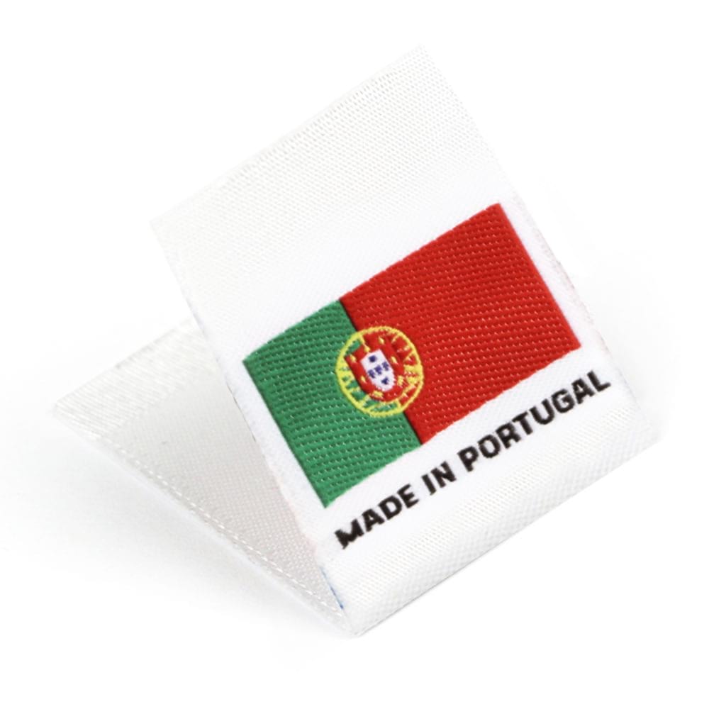 Gewebte Etiketten mit Flagge 'Made in Portugal’